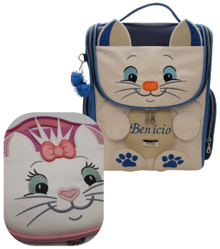 Two beautiful Childrens bags, one blue and the other is pink